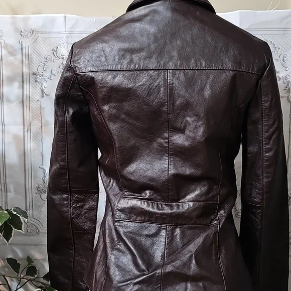 Wilsons Leather Brown Leather Jacket Small - Picture 4 of 9